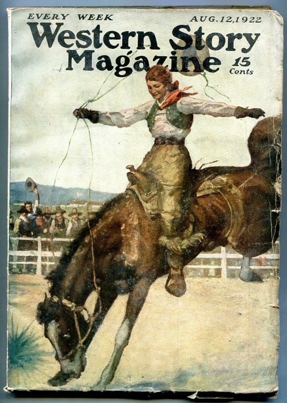 Western Story Magazine Pulp August 12 1922- Phantom Hounds