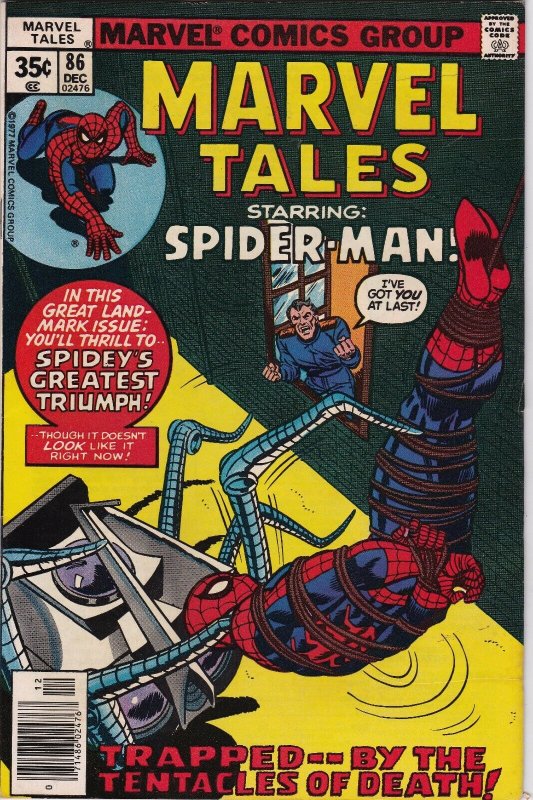 Marvel Comics Group! Marvel Tales! Starring: Spider-Man! Issue 86!