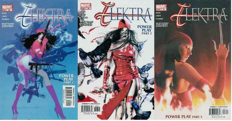 ELEKTRA (2001-2004) 25-27  Power Play COMICS BOOK 