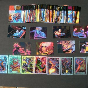 1994 Marvel Masterpieces 3/Sets Base/Foil/Powerblast Sabretooth Wolverine Rogue