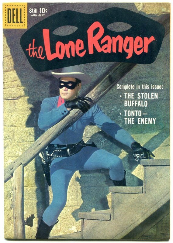 Lone Ranger  #129 1959-DELL COMICS-Clayton Moore photo cover VF