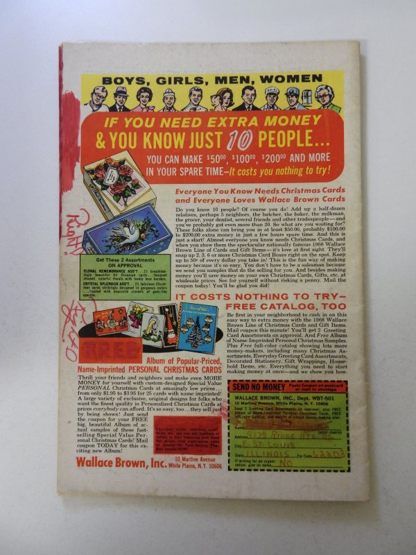 The Amazing Spider-Man #65 (1968) VG- condition ink front,back cover