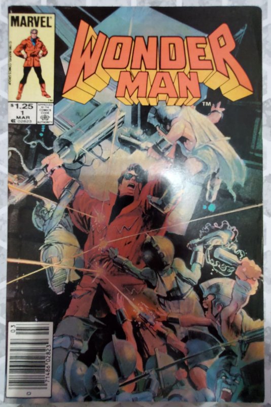 Wonder Man (1986) KEY 1st Solo Titled Issue.  Origin of Wonder Man Retold. VF-