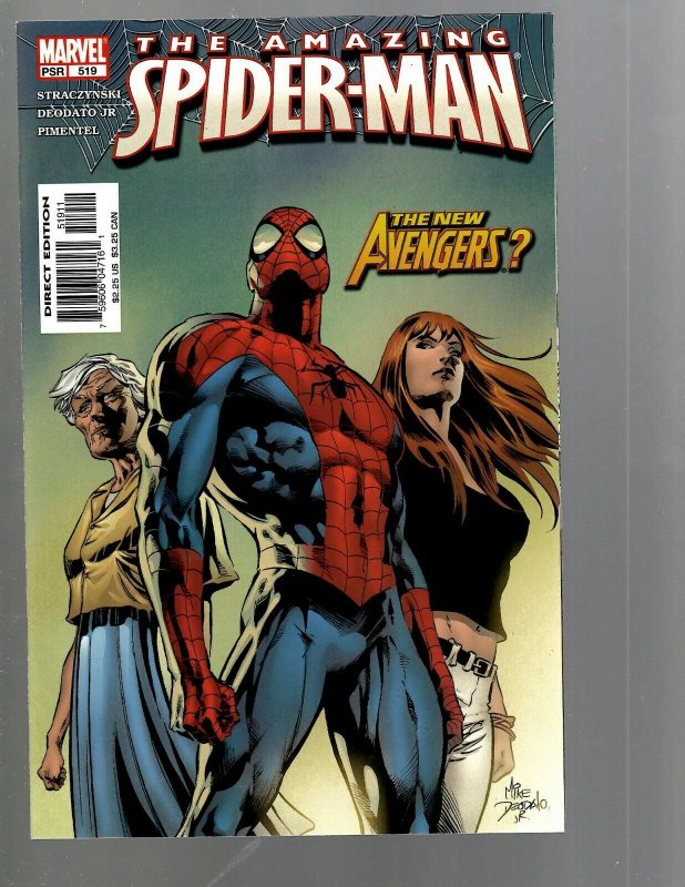 10 Amazing Spider-Man Marvel Comics #515 516 517 518 519 520 521 522 523 524 TJ3