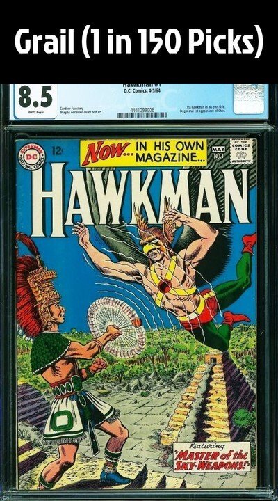 Blind Box - x2 Picks | 1:150 Each Pick at Hawkman #1 (1964) CGC 8.5 VF