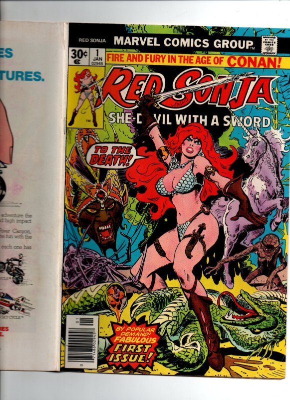 Red Sonja #1 - Frank Thorne - Marvel - 1977 - VF