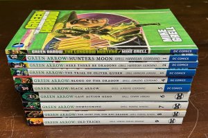 Green Arrow TPB Mike Grell Complete Set Vol 1-9 & Longbox Hunter (10 Books)