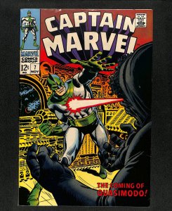 Captain Marvel (1968) #7 Quasimodo!