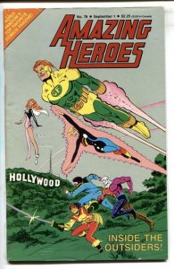AMAZING HEROES #78 1985 - comics - The Outsiders