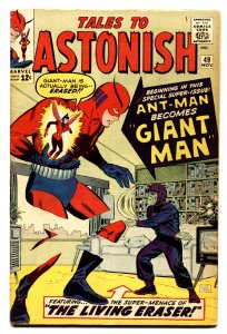 TALES TO ASTONISH #49 comic book 1st GIANT-MAN 1963-MARVEL-ANT-MAN FN