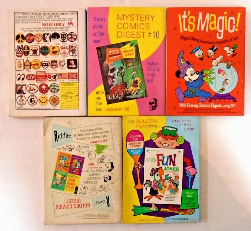 *Mystery Comics Digest (1972 Gold Key) #7, 9, 11, 12, 13 