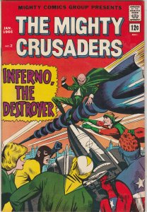 The Mighty Crusaders #2 (1966) 2nd issue key! High-Grade VF/NM Wythville CERT!