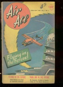AIR ACE V.3 #3 1946-STREET & SMITH COMICS-AVIATION- VG