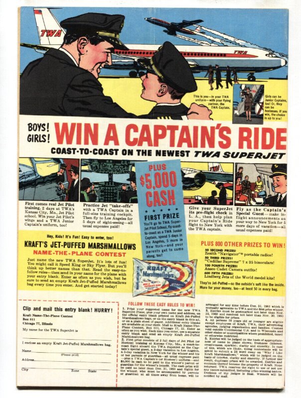 TARZAN #120-1960-DELL-PAINTED COVER- BURROUGHS-MARSH- MANNING-FN+