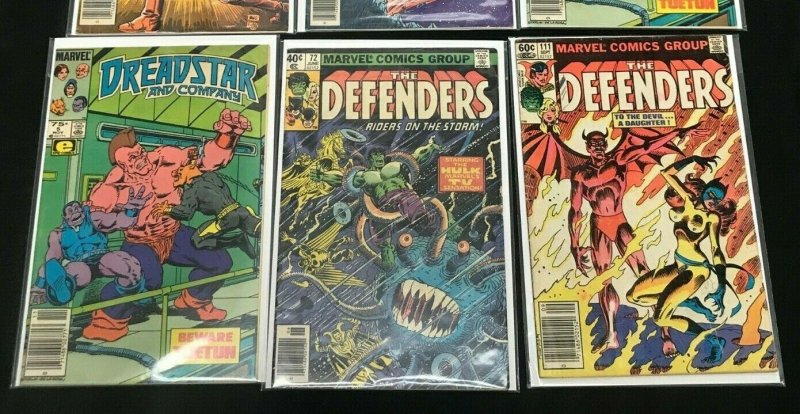 MISC BRONZE MARVEL 6PC LOT (FN) CRYSTAR!! GHOST RIDER!! DEFENDERS!! 1982