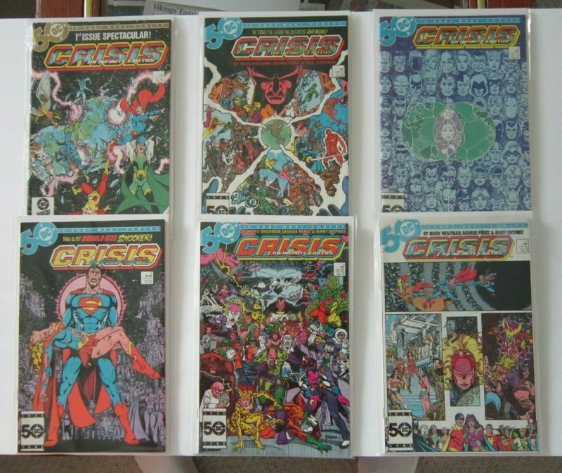 Crisis On Infinite Earths #1-12 Complete Set FN/VF DC 1985 Flash Supergirl 