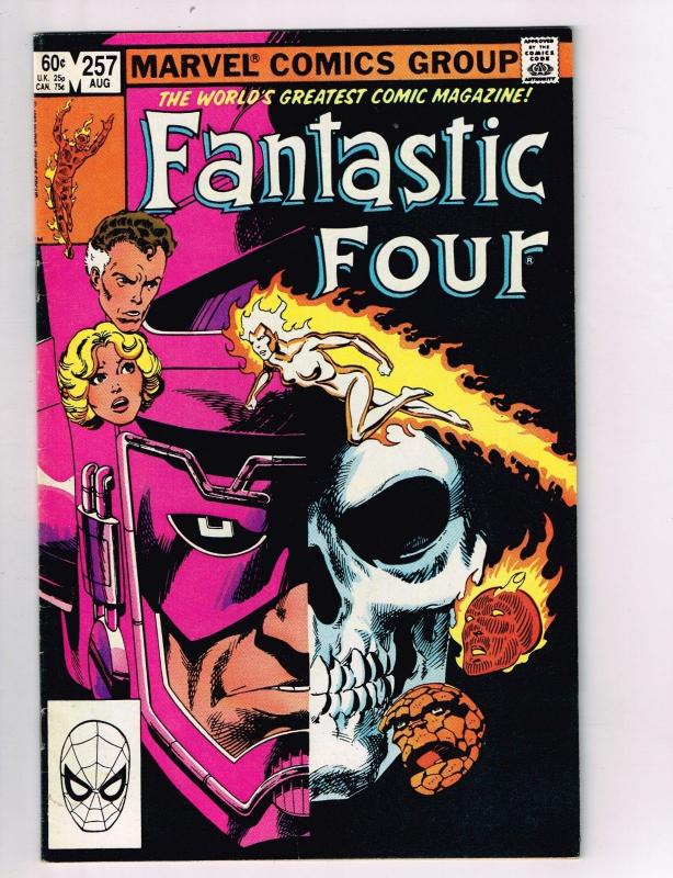 Fantastic Four #257 FN/VF Marvel Comics Bronze Age Comic Book Aug 1983 DE42