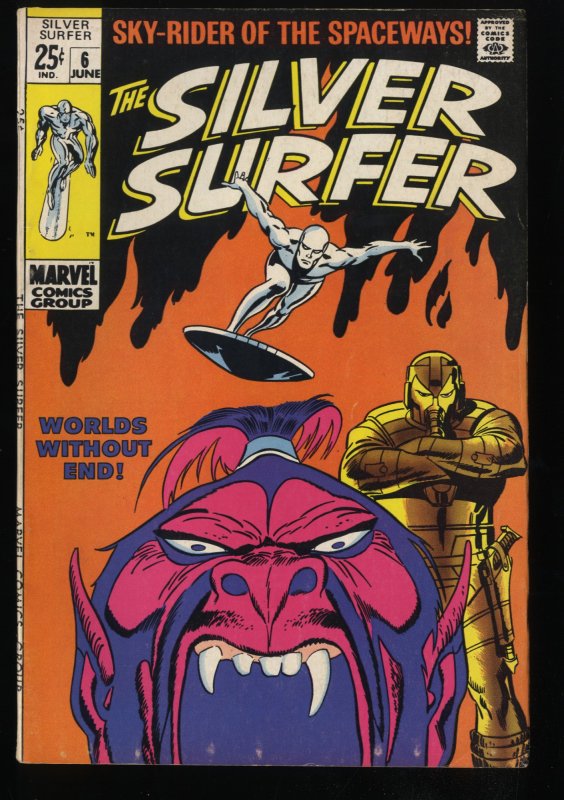 Silver Surfer #6 FN 6.0 Marvel Comics