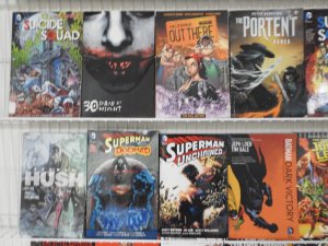 Huge Lot 36 TPB's W/ Green Arrow, Superman,  Batman+ Avg Fine+ Condition!