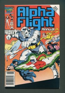 Alpha Flight Annual #1  / 9.0 VFN/NM  / Newsstand / 1986