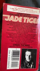 Jay tiger, Thomas, 1983 paperback thriller