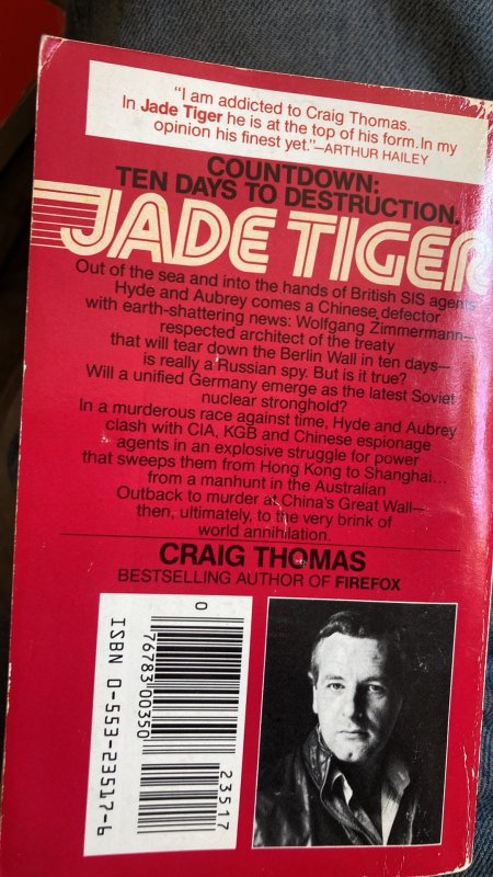 Jay tiger, Thomas, 1983 paperback thriller