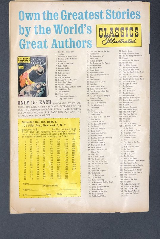 Classics Illustrated #102 (1952)