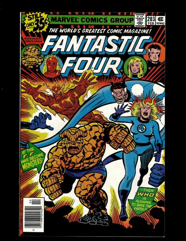 Lot of 8 Fantastic Four Marvel Comic Books #202 203 204 205 206 207 208 209 GK18