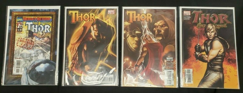 THOR 4PC (VF/NM) THOR #602-603, SON OF ASGARD, HEROES RETURN ROUGH CUT 1998-2009