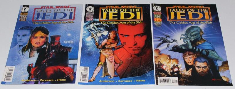 Lot of 3, Star Wars Tales of the Jedi #0,1,3 Dark Horse Comics ~NM (HX259)