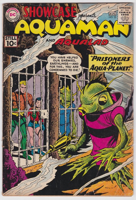 Showcase #33 (Aug 1961) 4.0 VG DC Aquaman