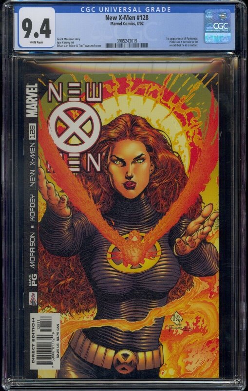 NEW X-MEN #128 CGC 9.4 1ST FANTOMEX 