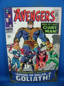 THE AVENGERS 28 VF 1966 GIANT MAN FIRST COLLECTOR