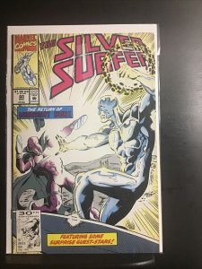 Silver Surfer #60 Direct Marvel Comics 1991 Ron Marz & Ron Lim Norrin Radd 9.4