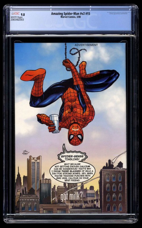 Amazing Spider-Man (1999) #15 CGC NM/M 9.8 White Pages