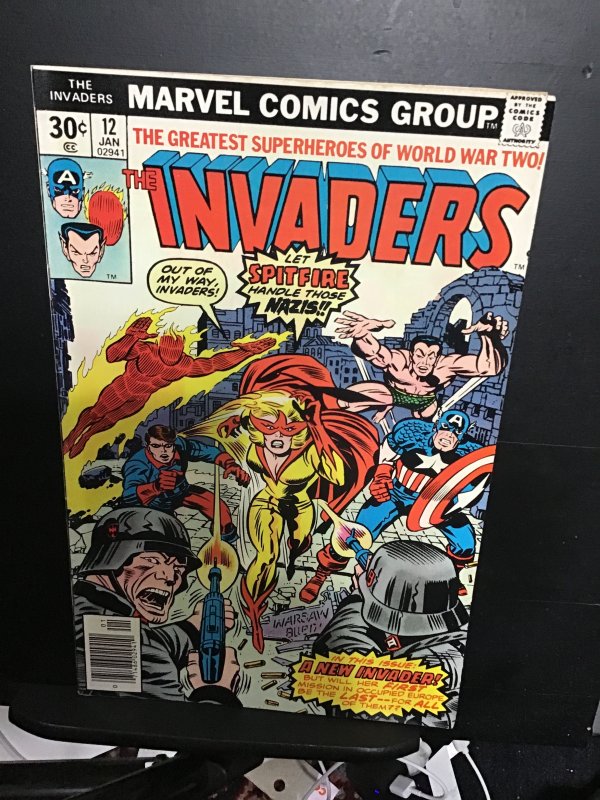 The Invaders #12 (1977) high-grade first Spitfire! VF/NM Wow