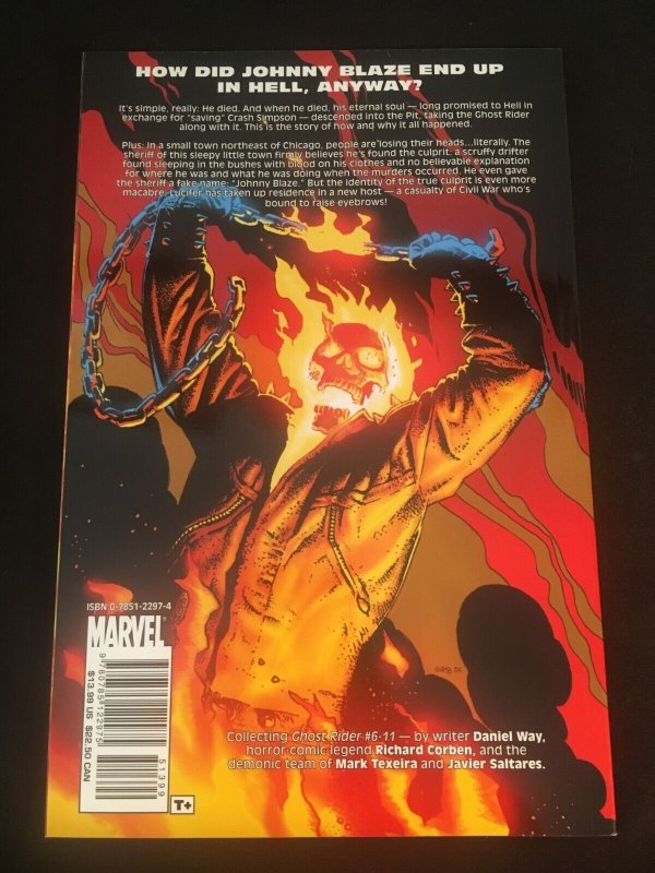 GHOST RIDER Vol. 2: THE LIFE AND DEATH OF JOHNNY BLAZE Trade Paperback, 1st Prt.