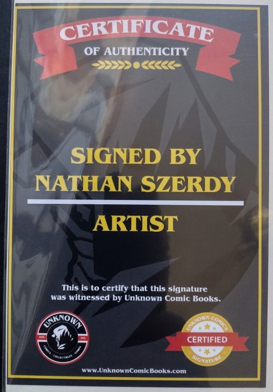 AMAZING SPIDER-MAN #29 VF/NM 9.0 SIGNED NATHAN SZERDY UNKNOWN EXCLUSIVE VARIANT