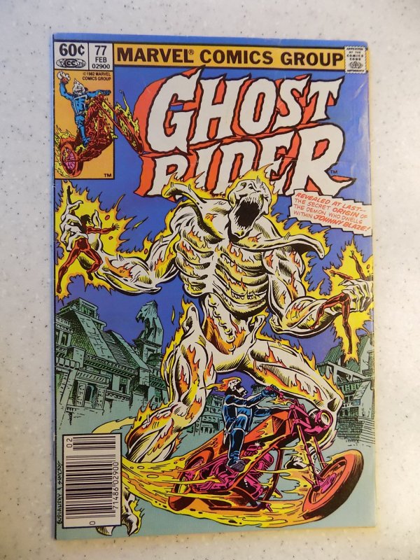 GHOST RIDER # 77 MARVEL BRONZE HORROR SUPERNATURAL VG/FN