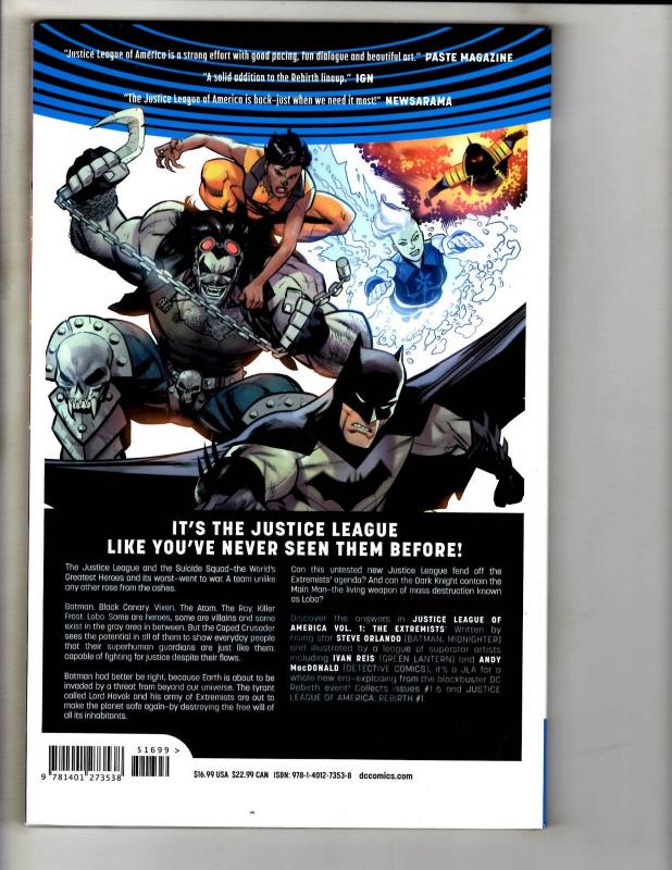 Justice League Of America Vol #1 The Extremists DC Comics Graphic Novel TPB J302