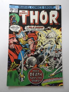 Thor #241 (1975) VG Condition stain bc