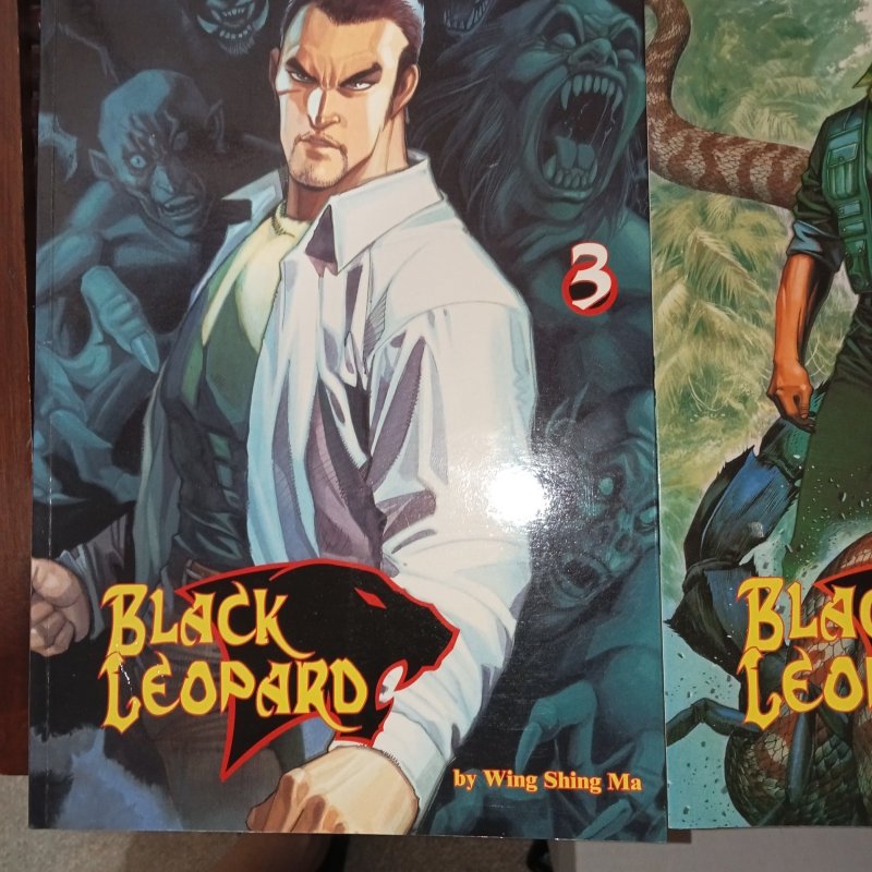 Black Leopard #1 - 4 Lot of 4 ENGLISH MANGA TITLES 2003 WING SHING MA COMICSONE