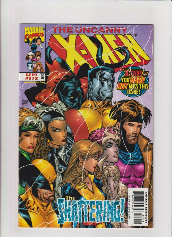 Uncanny X-Men #372 VF+ 8.5 Marvel Comics 1999 Shattering, Wolverine,Gambit