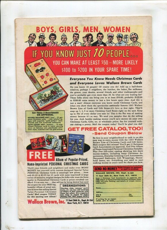 THE FLASH #154 - THE DAY FLASH RAN AWAY WITH HIMSELF! - (5.5) 1965