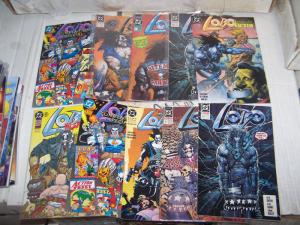 lot of 10 lobo comics +Lobo's Back #1 portrait of a victim  convention special