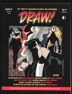 Draw #5 Winter 2003- How-To magazine on comics & cartooning-Mike Wieringo-B...