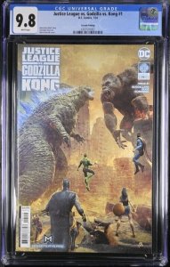 (2023) JUSTICE LEAGUE VS GODZILLA VS KONG #1 2nd Print VARIANT COVER CGC 9.8 WP!