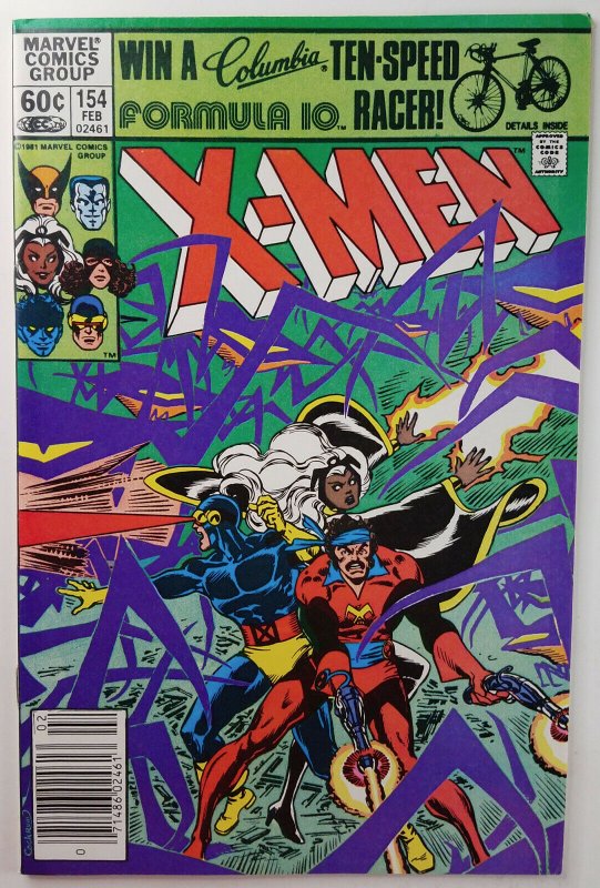 The Uncanny X-Men #154 - Sidrian First appearance - Newsstand - NM - Marvel '81