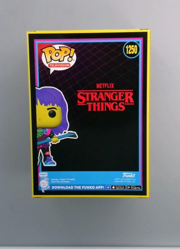Funko Pop! Eddie #1250, Stranger Things, Netflix Target Con Excl. Black Light