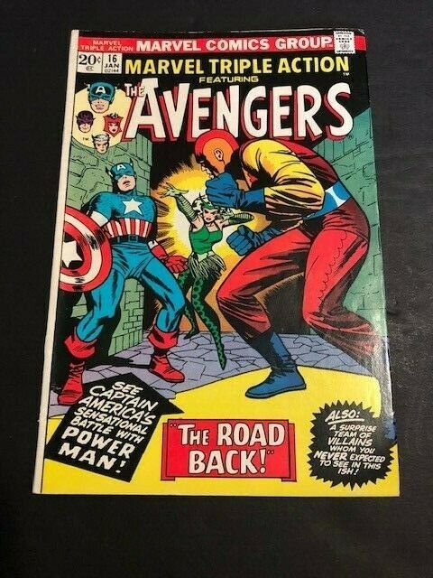 MARVEL Avengers TRIPLE ACTION #16 Cpt. America, HULK F/VF (608JE) 